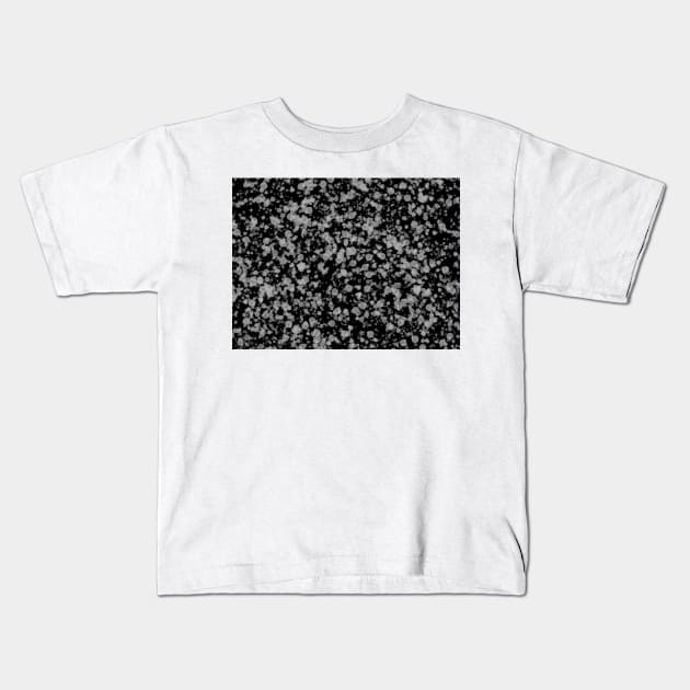 Black gray splatter Kids T-Shirt by tothemoons